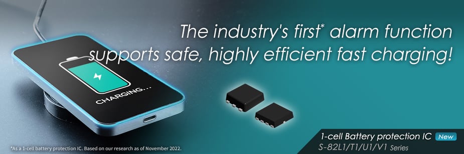 The industry's first* alarm function supports safe, highly efficient fast charging!